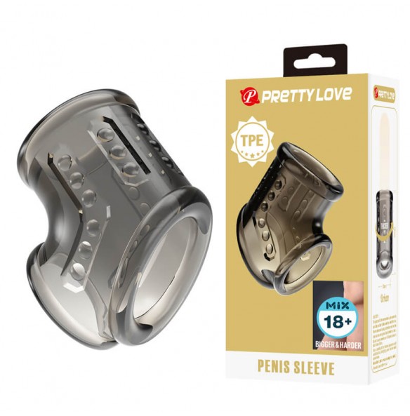PRETTY LOVE - Orhan Men's Penis Sleeve (Transparent Black) PRETTY LOVE - Orhan Men's Penis Sleeve (Transparent Black)